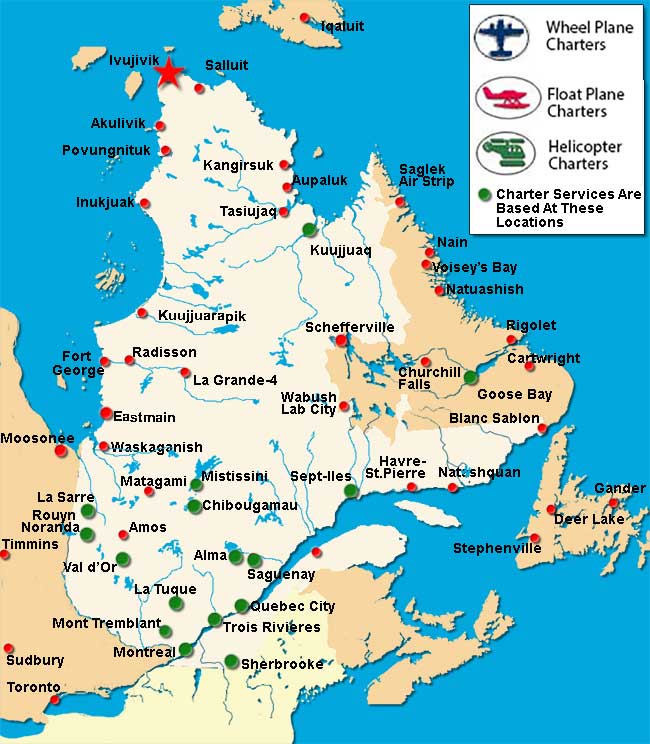 Ivujivik Charter Flights